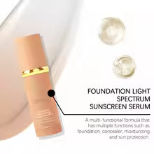 4-in-1 Liquid Foundation Spf 50+ Magic Color Changing Matte Long-Lasting Waterproof Sweating Moisturizing Coverage Makeup Base